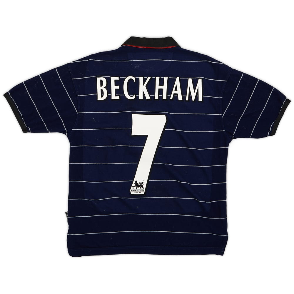 1999-00 Manchester United Away Shirt Beckham #7 - 5/10 - (Y)
