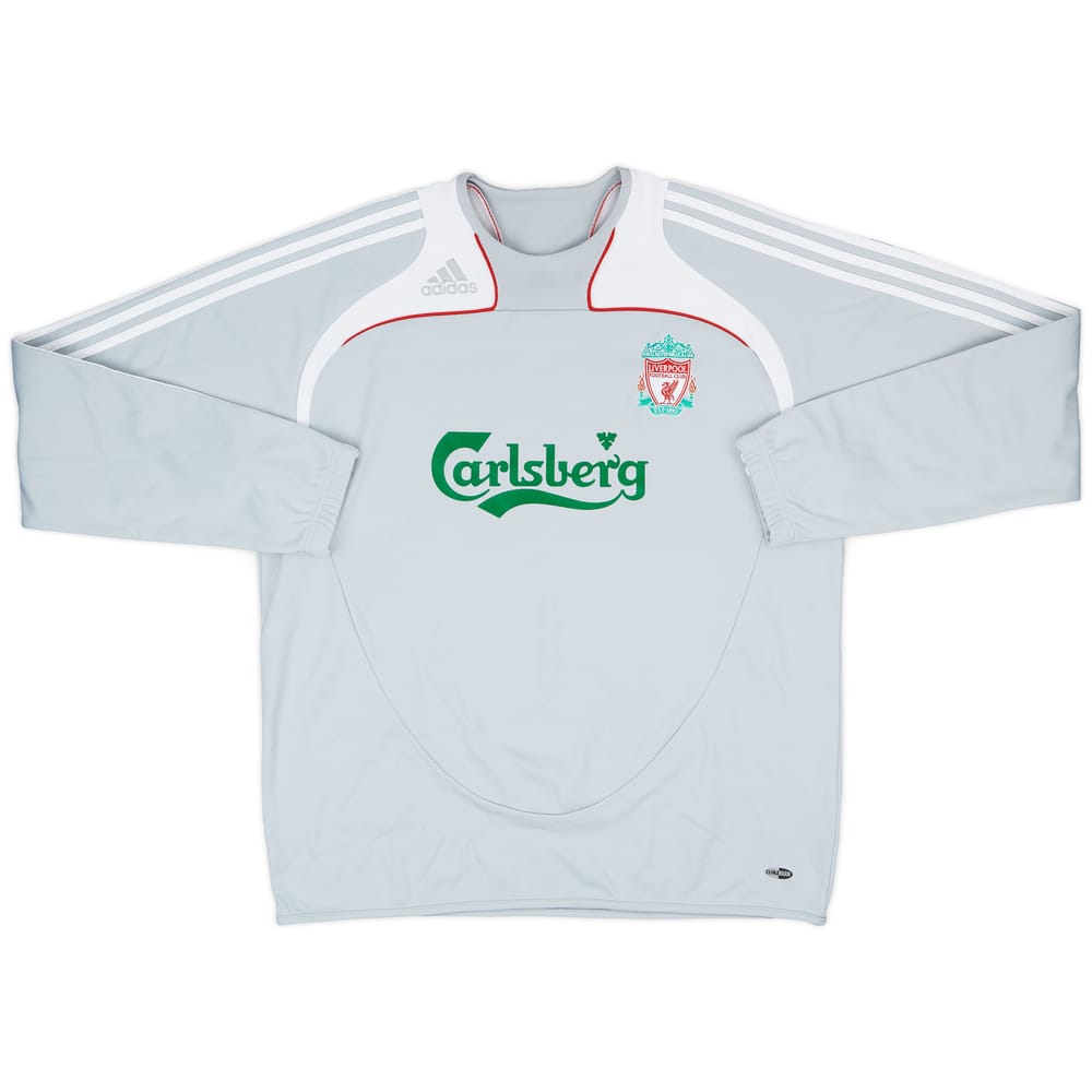 2008-09 Liverpool adidas Sweat Top - 8/10 - (XL)