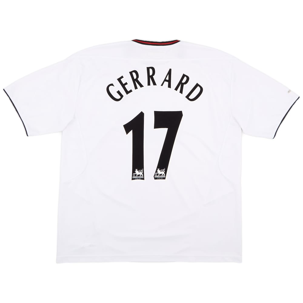 2003-04 Liverpool Away Shirt Gerrard #17 - 8/10 - (XL)