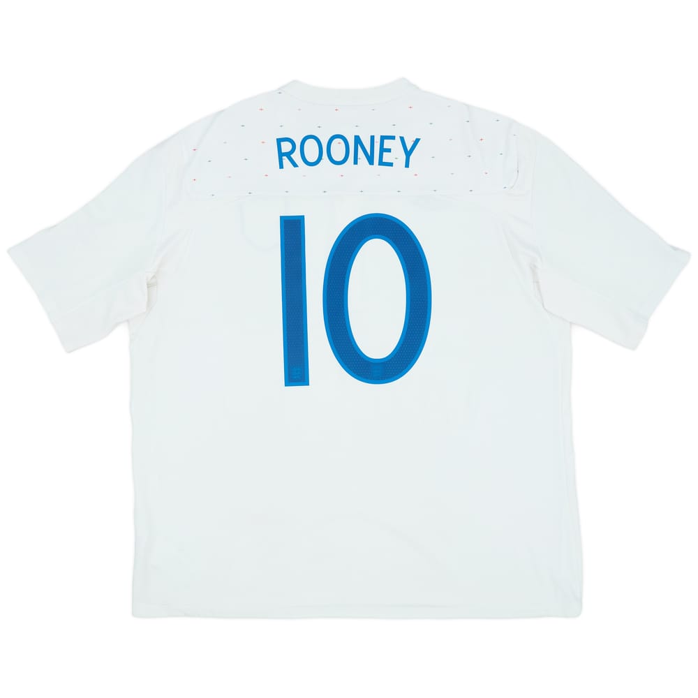 2010-11 England Home Shirt Rooney #10 - 8/10 - (XXL)