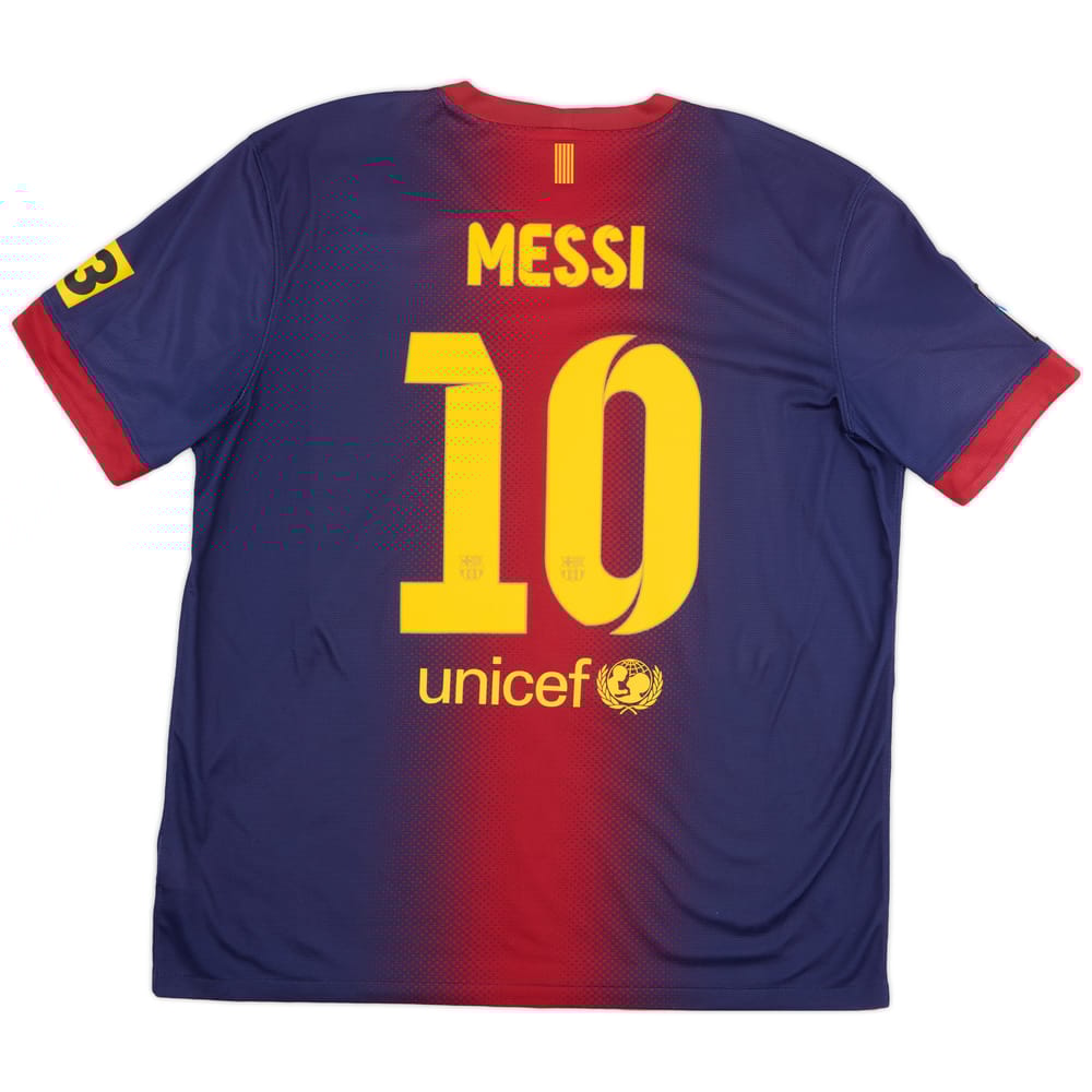 2012-13 Barcelona Home Shirt Messi #10 - 8/10 - (XL)