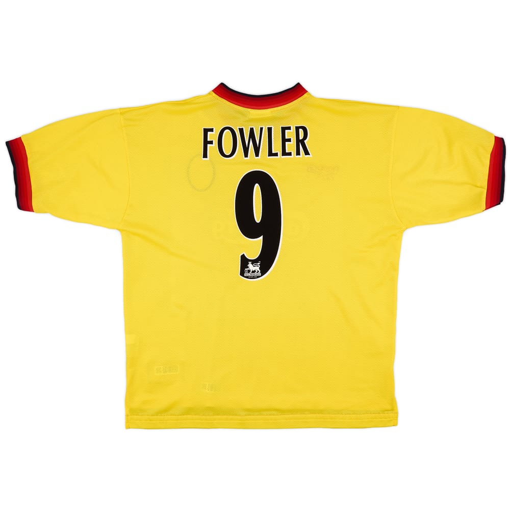 1997-99 Liverpool Away Shirt Fowler #9 - 8/10 - (XL)