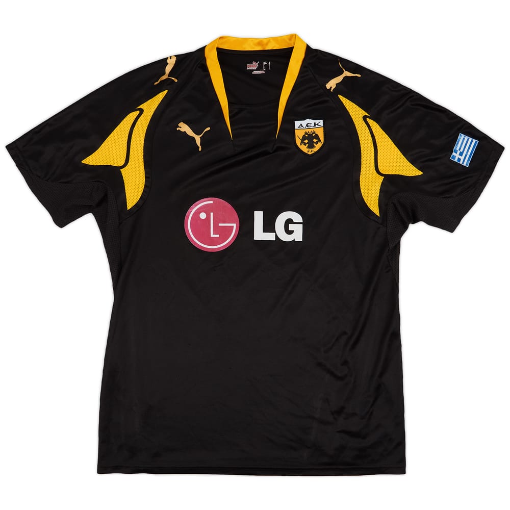 2007-08 AEK Athens Away Shirt - 4/10 - (L)