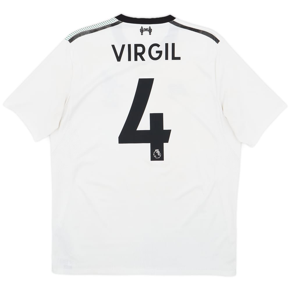 2017-18 Liverpool Away Shirt Virgil #4 - 7/10 - (M)