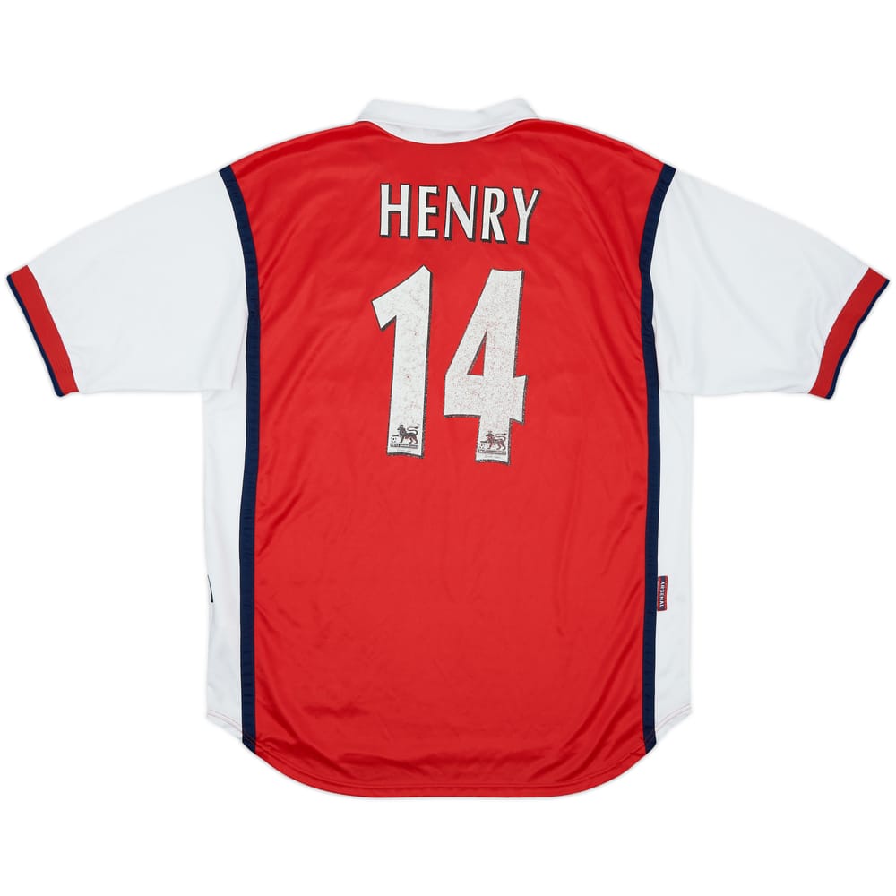 1999-00 Arsenal Home Shirt Henry #14 - 5/10 - (L)