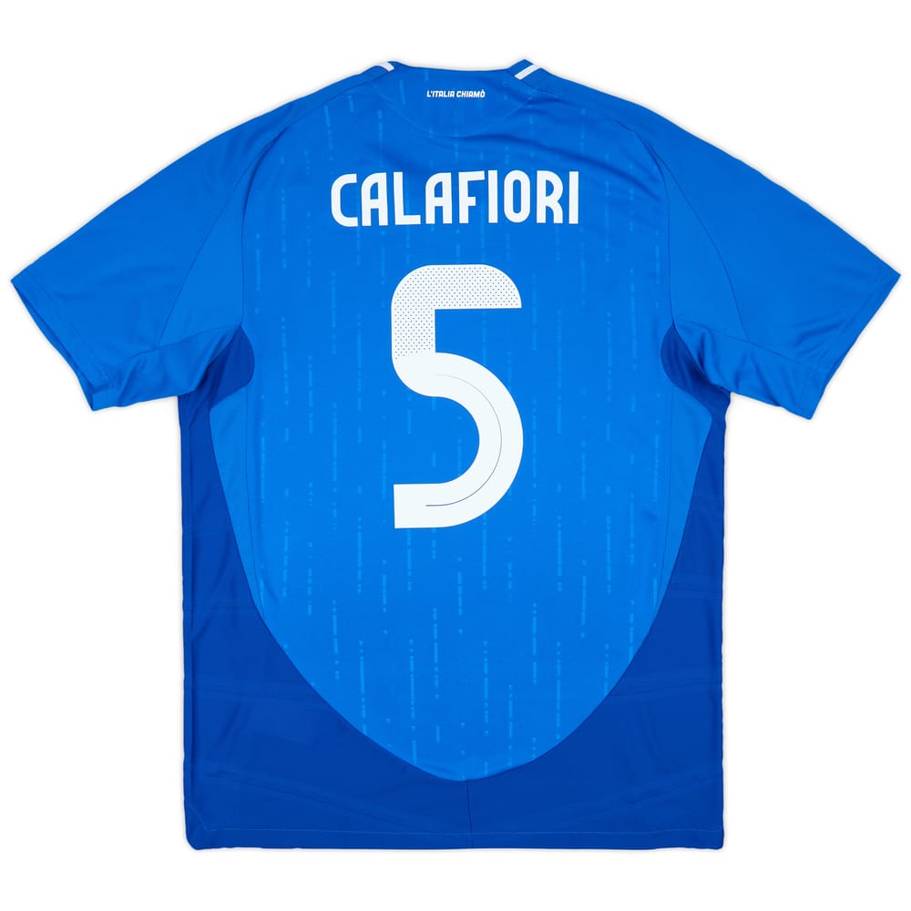 2024-25 Italy Authentic Home Shirt Calafiori #5