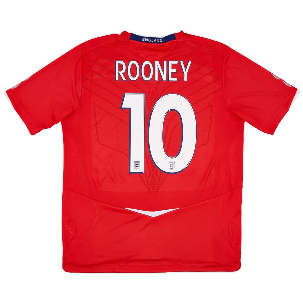 2008-10 England Away Shirt Rooney #10 - 8/10 - (XL)