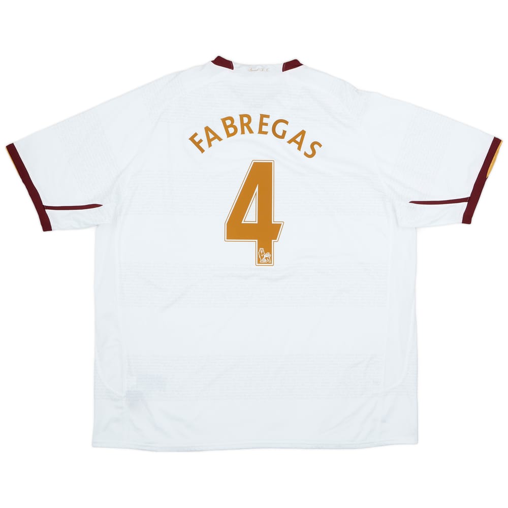 2007-08 Arsenal Away Shirt Fabregas #4 - 9/10 - (3XL)