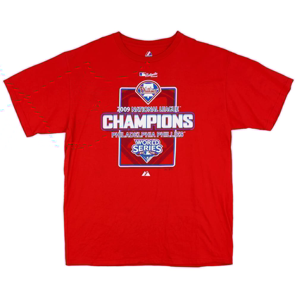 2009 Philadelphia Phillies National League Champions Majestic Tee - 6/10 - (XL)