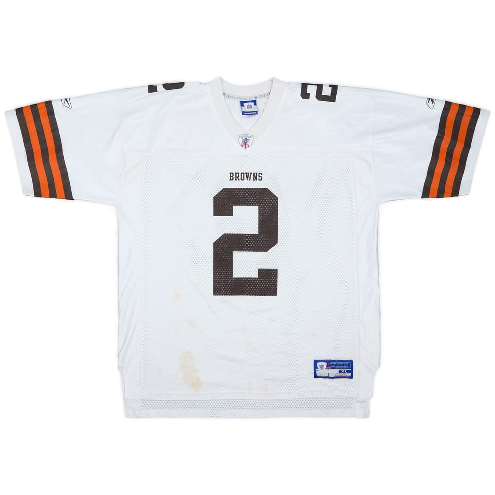 2002-03 Cleveland Browns Couch #2 Reebok On Field Away Jersey - 3/10 - (XL)