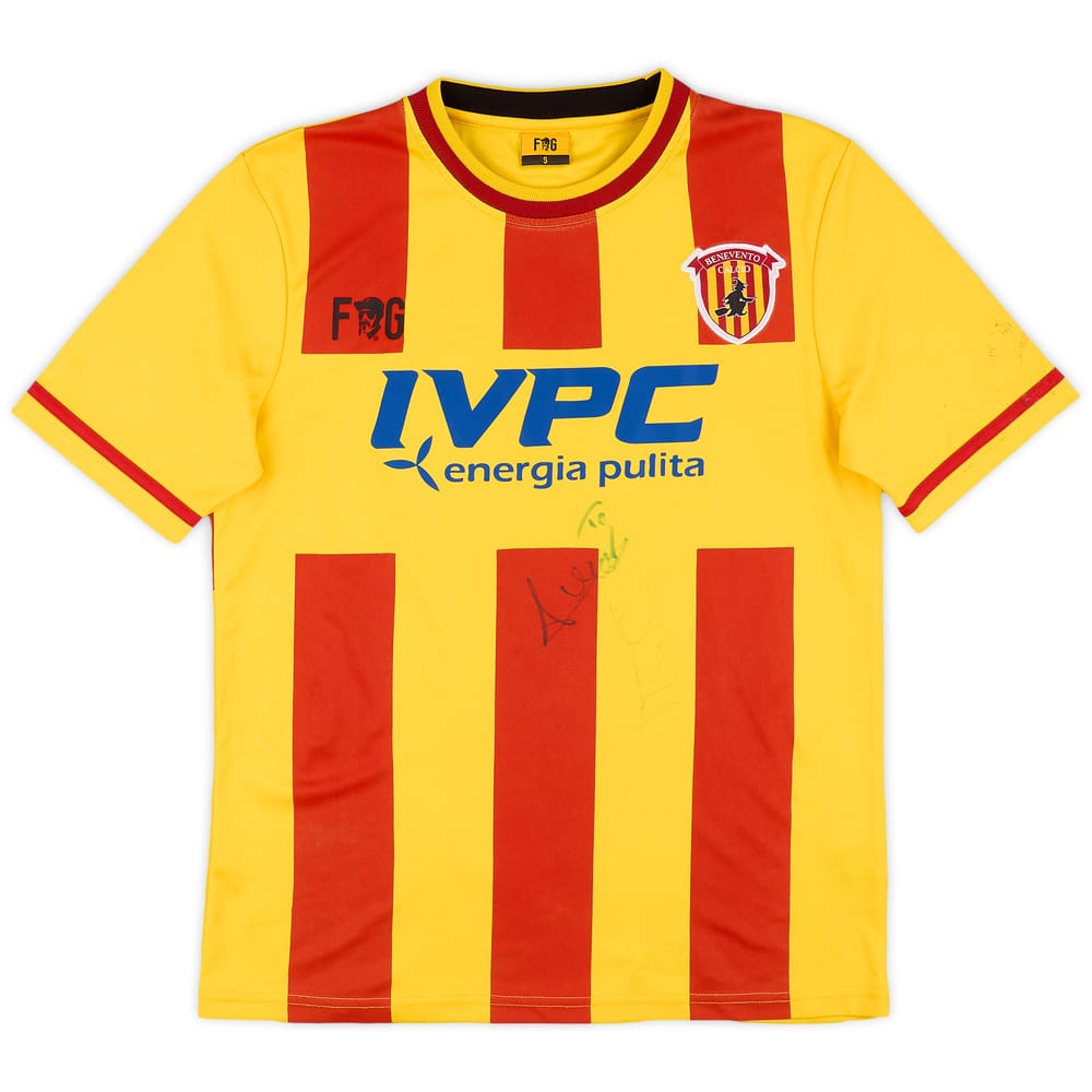 2014-15 Benevento Signed Home Shirt #11 - 6/10 - (S)