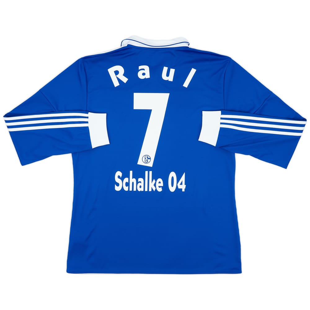 2010-12 Schalke Home L/S Shirt Raul #7 - 10/10 - (L)