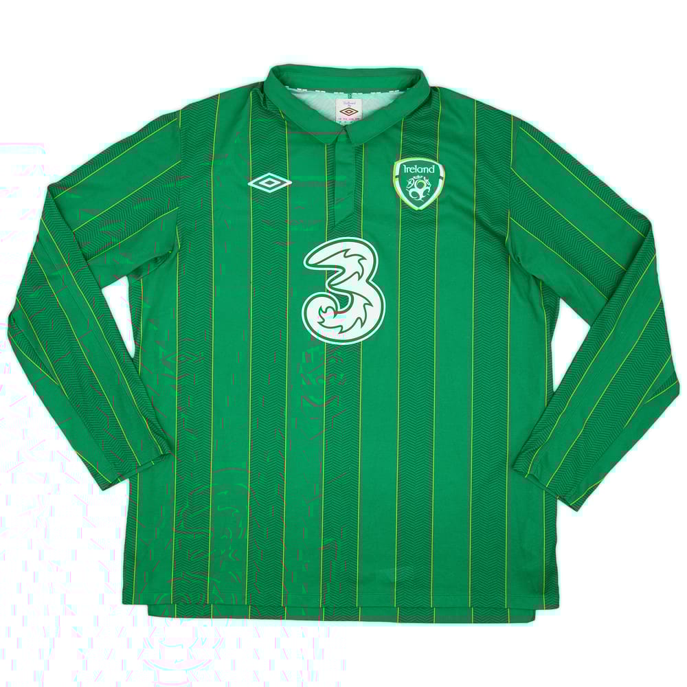 2011-12 Ireland Home L/S Shirt - 7/10 - (XL)