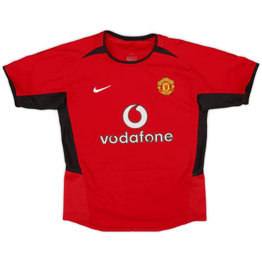 2002-04 Manchester United Home Shirt - 7/10 - (S.Boys)