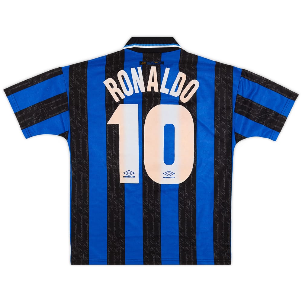 1997-98 Inter Milan Home Shirt Ronaldo #10 - 7/10 - (Y)