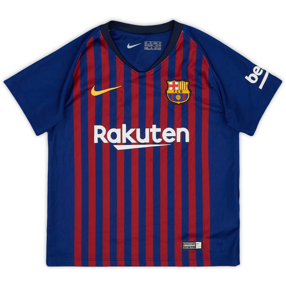 2018-19 Barcelona Home Shirt - 9/10 - (3-4 Years)