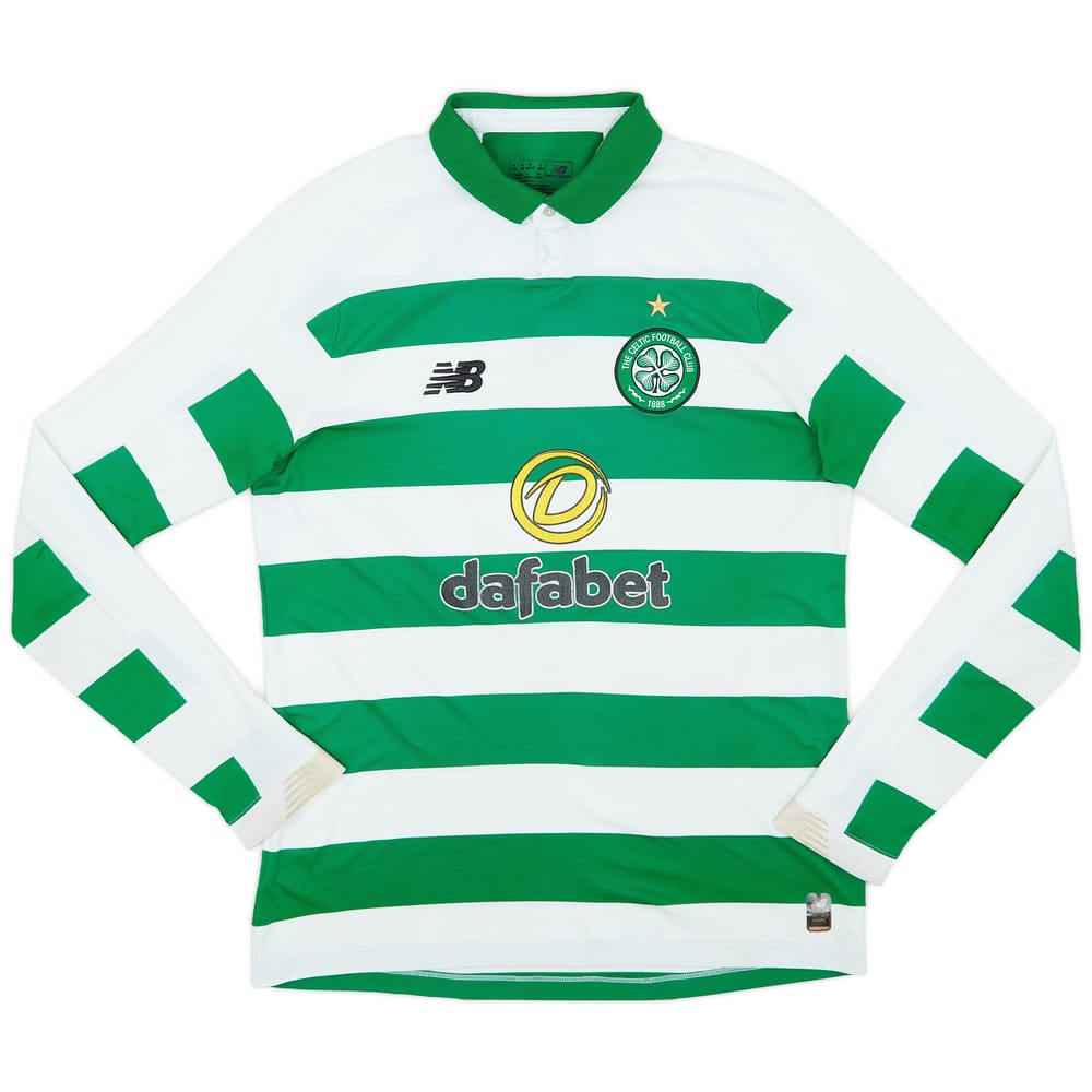 2019-20 Celtic Home L/S Shirt - 5/10 - (M)