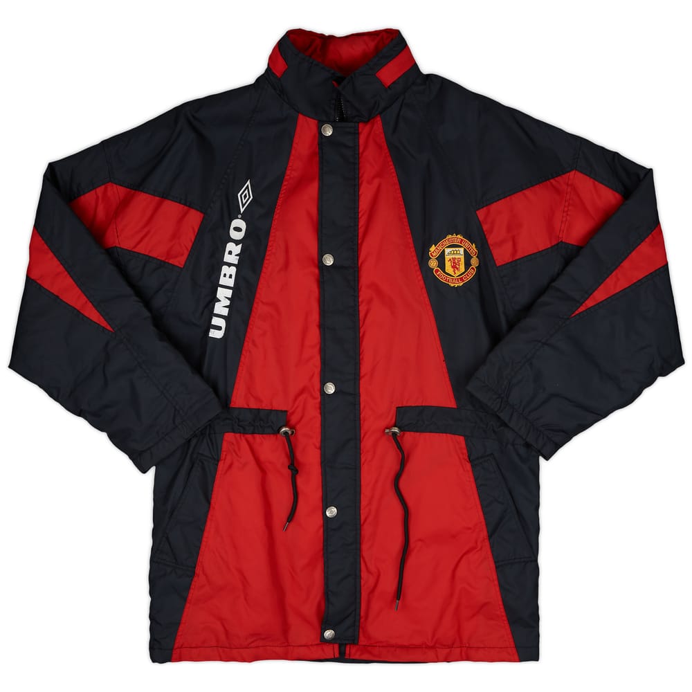 1992-93 Manchester United Umbro Padded Bench Coat - 8/10 - (M)