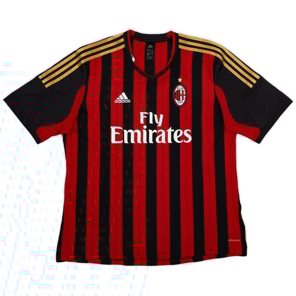 2013-14 AC Milan Home Shirt - 8/10 - (XL)