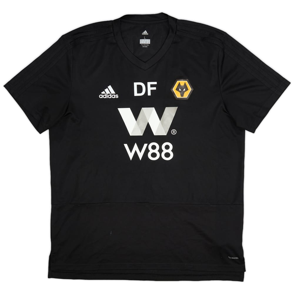 2018-19 Wolves adidas Staff Issue Training Shirt DF - 8/10 - (L)