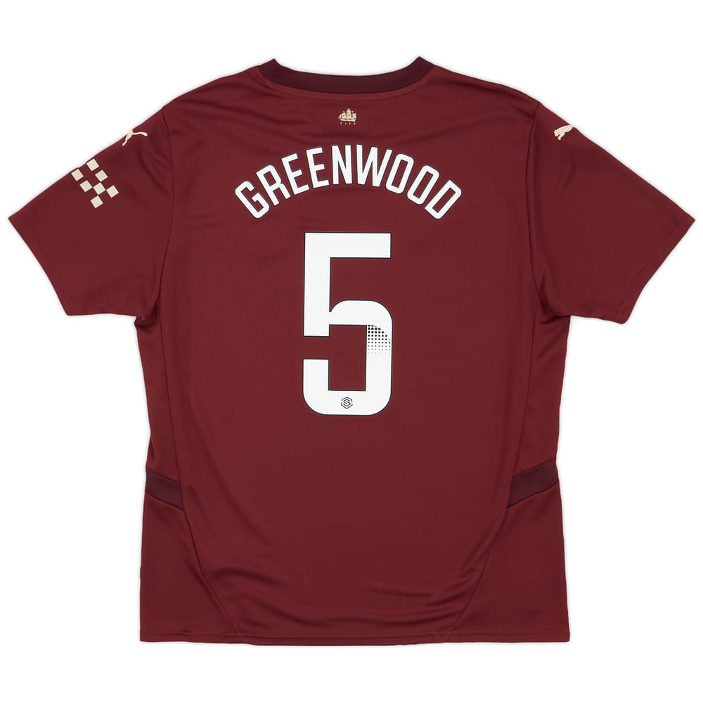 2024-25 Manchester City Women's Third Shirt Greenwood #5 (Unisex Fit)