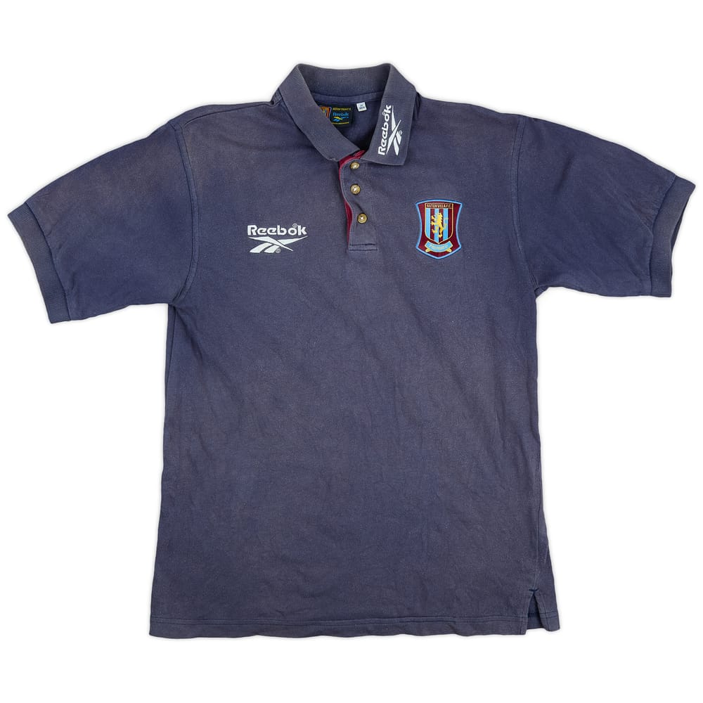 1998-99 Aston Villa Reebok Polo Shirt - 4/10 - (S)