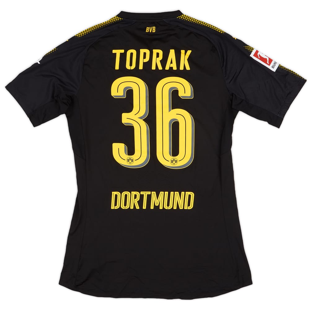 2017-18 Borussia Dortmund Match Issue Away Shirt Toprak #36
