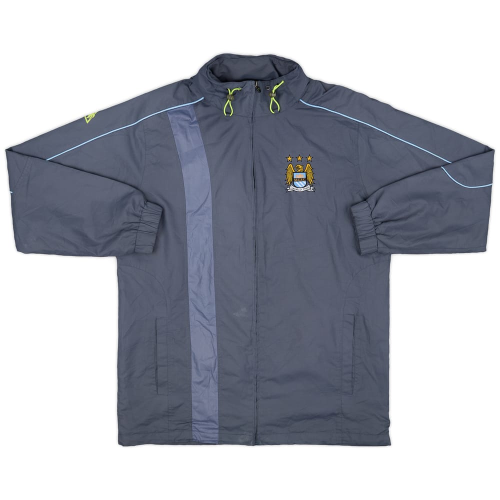 2007-09 Manchester City Le Coq Sportif Hooded Rain Jacket - 8/10 - (L)