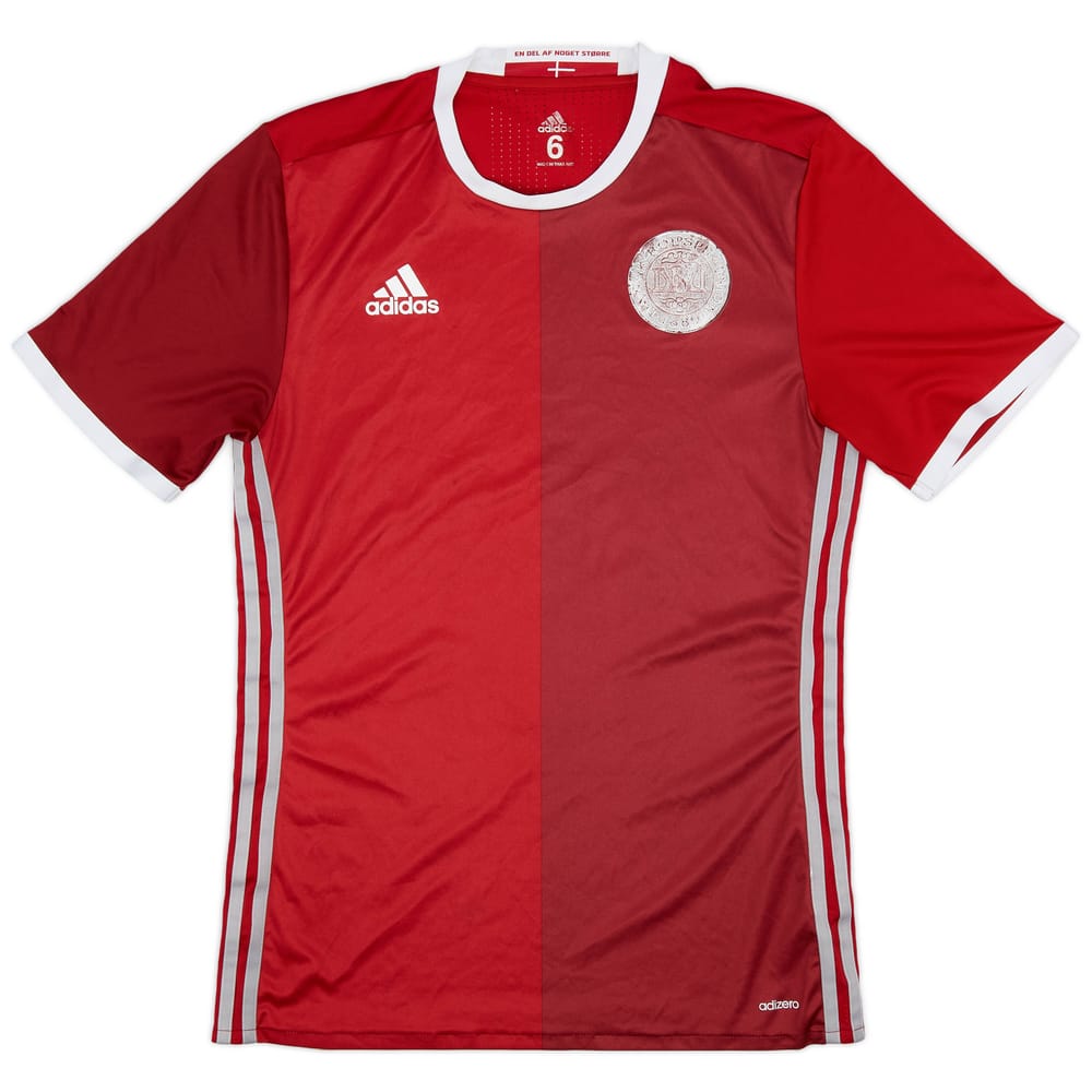2016-17 Denmark Player Issue Home Shirt - 3/10 - (M)