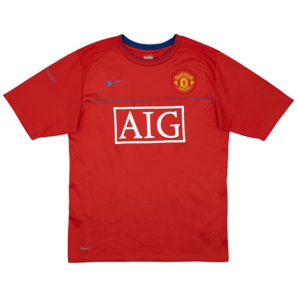 2008-09 Manchester United 'Signed' Nike Training Shirt - 6/10 - (M)