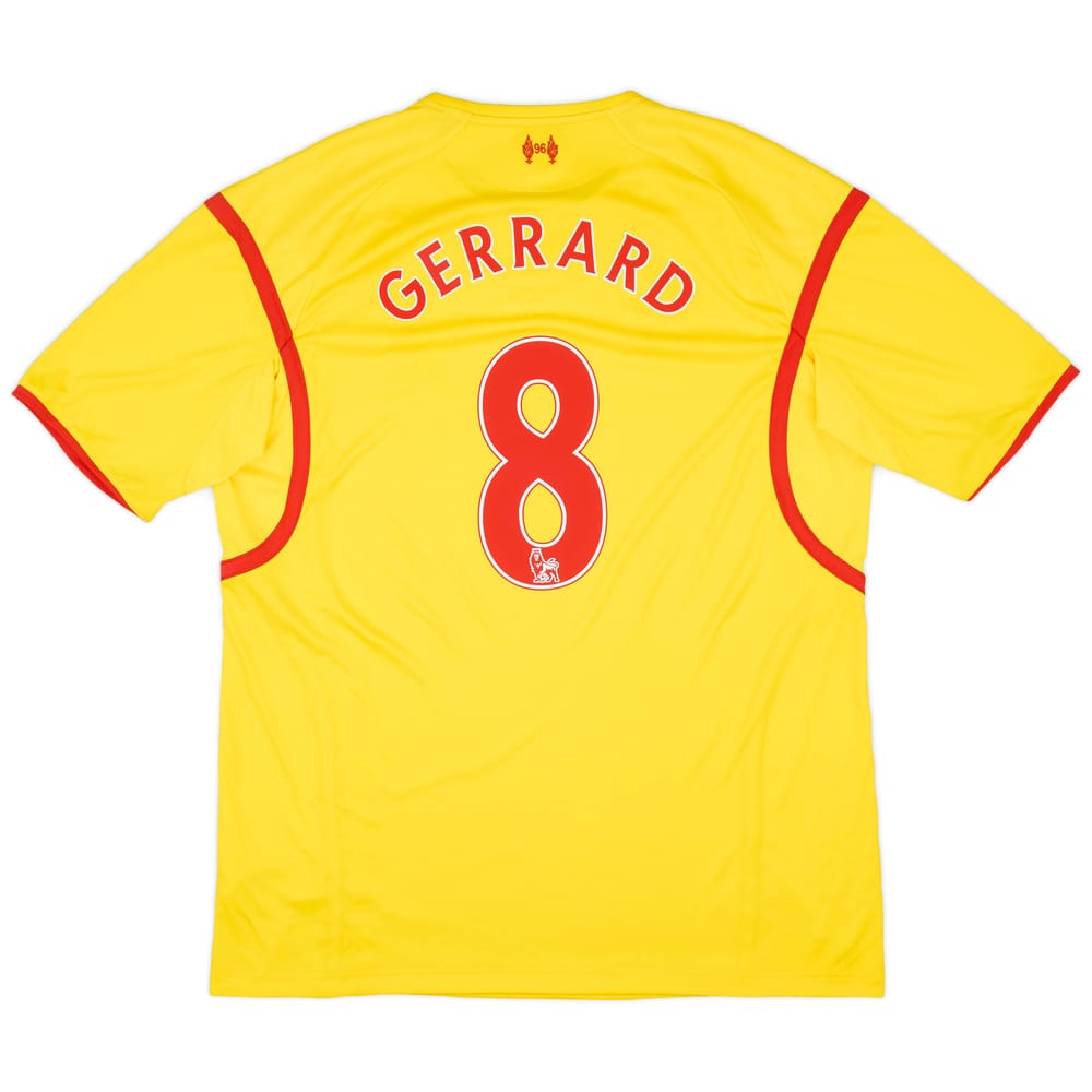 2014-15 Liverpool Away Shirt Gerrard #8 - 6/10 - (XXL)