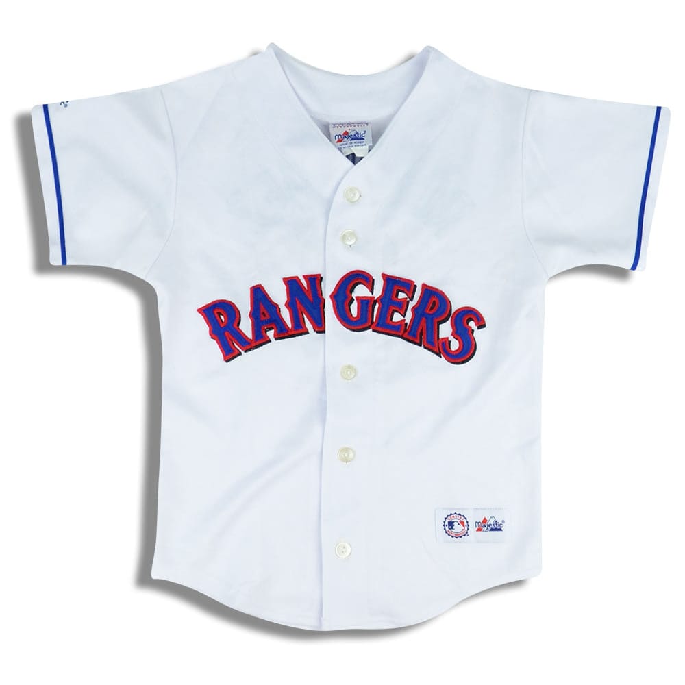 2001-03 Texas Rangers Rodriguez #3 Majestic Jersey (Home) Y