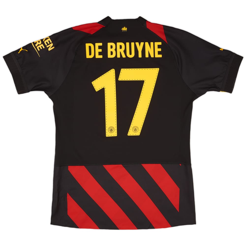 2022-23 Manchester City Player Issue Away European Shirt De Bruyne #17