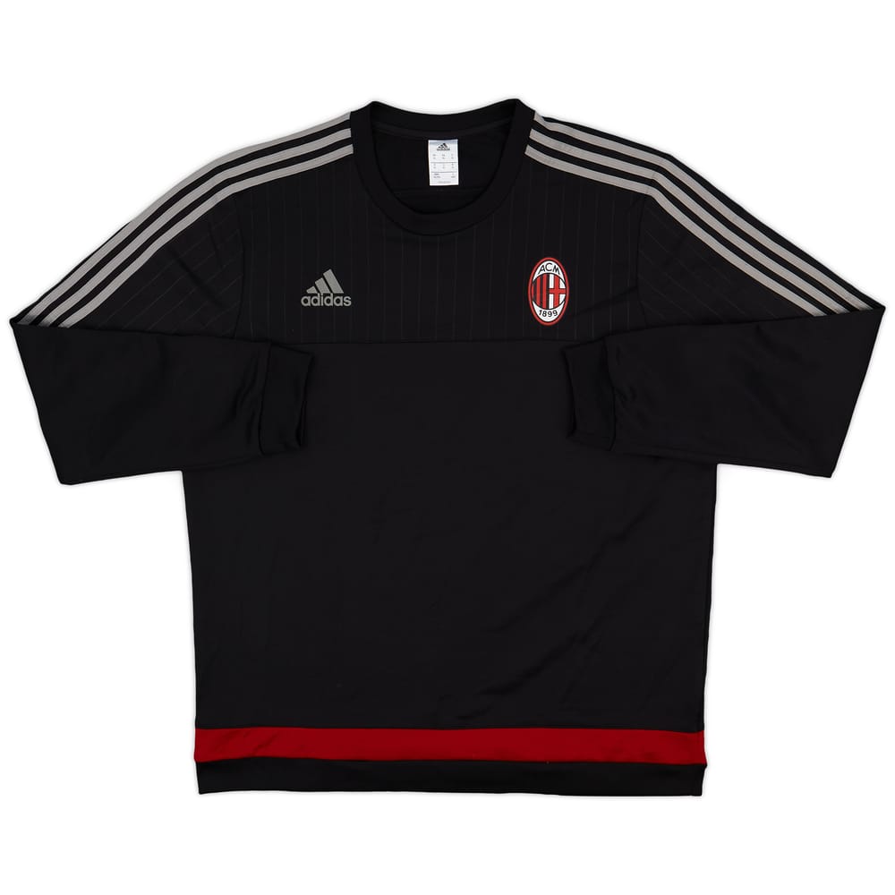 2015-16 AC Milan adidas Sweat Top - 8/10 - (XL)