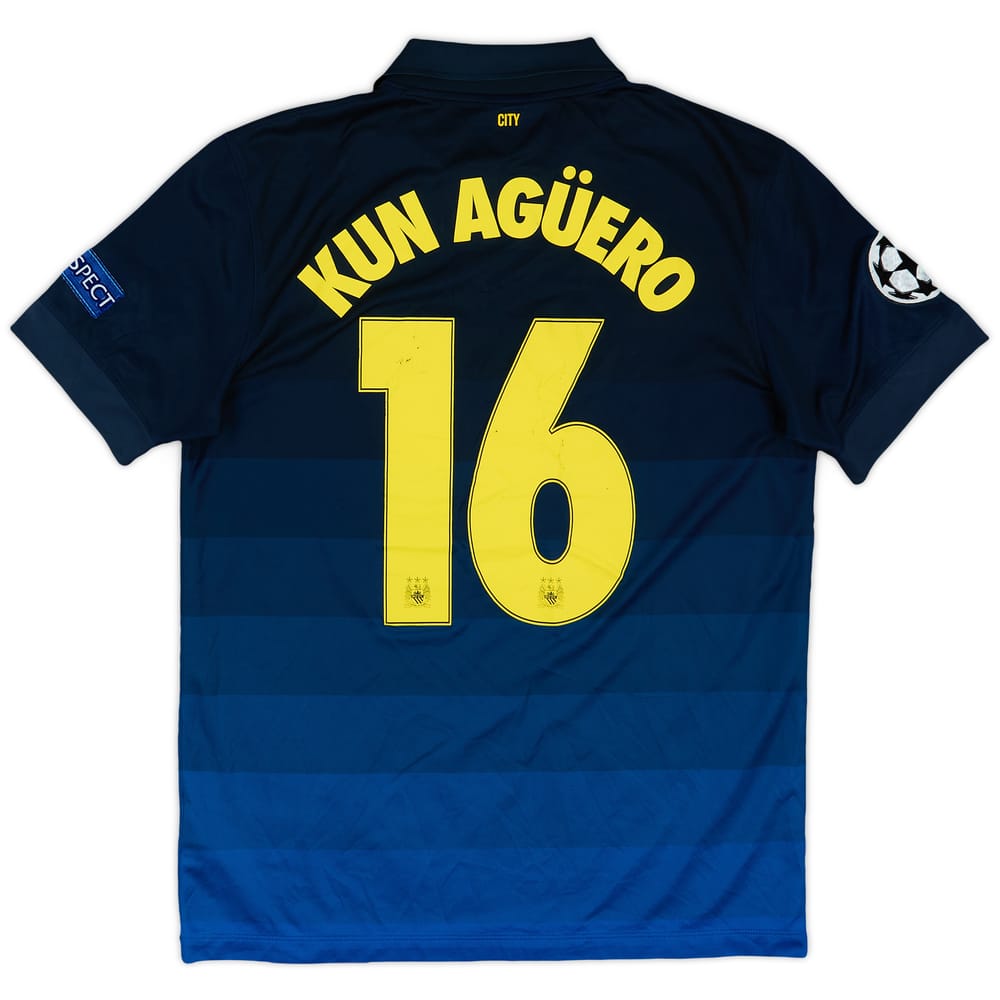 2014-15 Manchester City Away Shirt Kun Aguero #16 - 6/10 - (M)