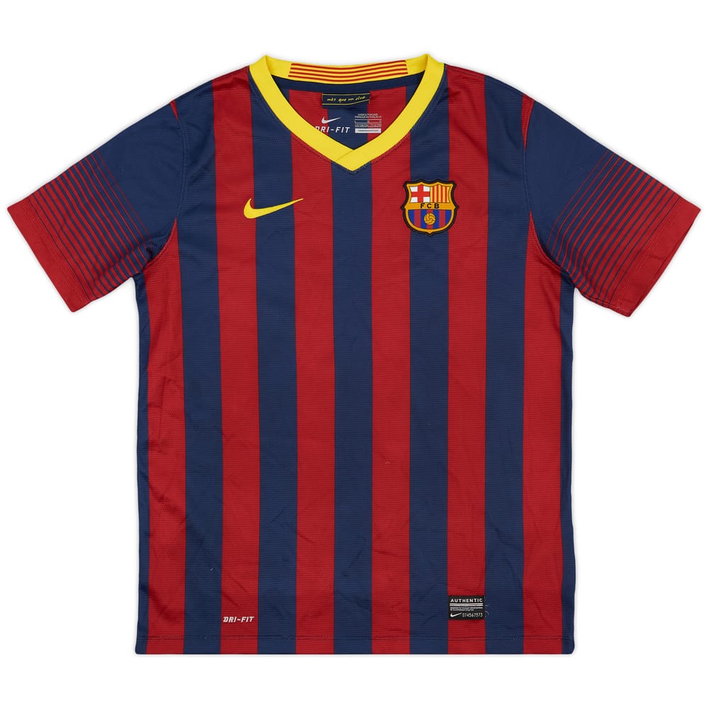 2013-14 Barcelona Home Shirt - 8/10 - (L.Boys)