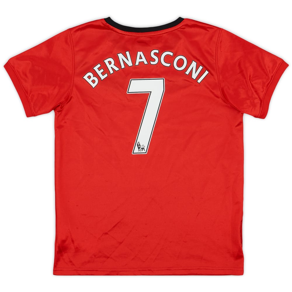 2009-10 Manchester United Home Shirt Bernasconi #7 - 6/10 - (7-8 Years)