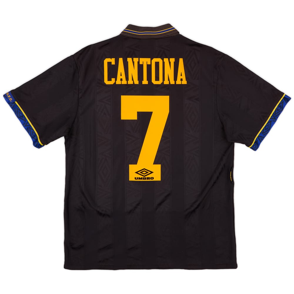 1993-95 Manchester United Away Shirt Cantona #7 - 6/10 - (M)