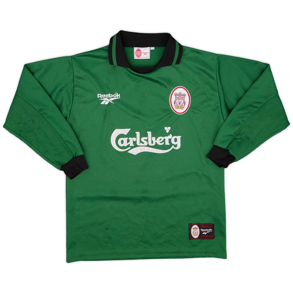 1996-97 Liverpool GK Shirt - 7/10 - (Y)