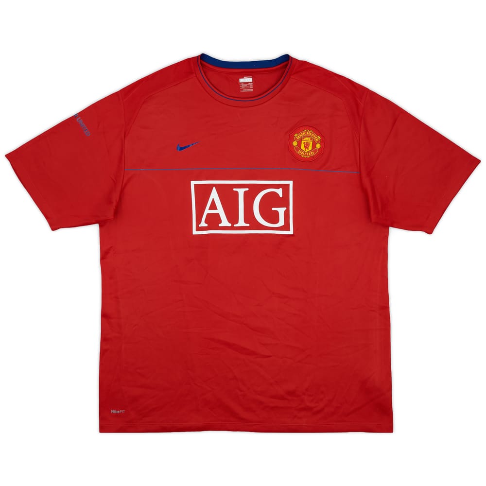 2008-09 Manchester United Nike Training Shirt - 9/10 - (XXL)