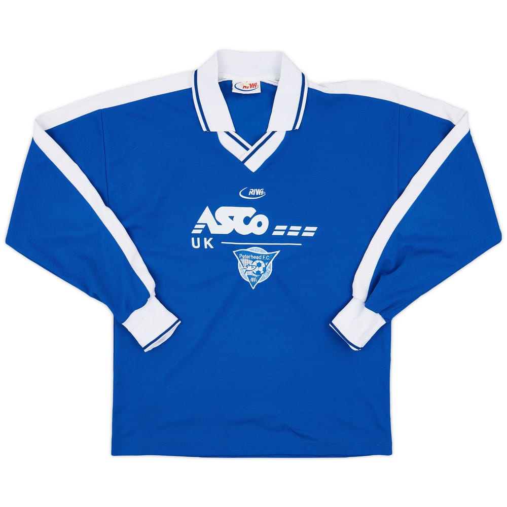 2000-01 Peterhead Home L/S Shirt - 9/10 - (L)