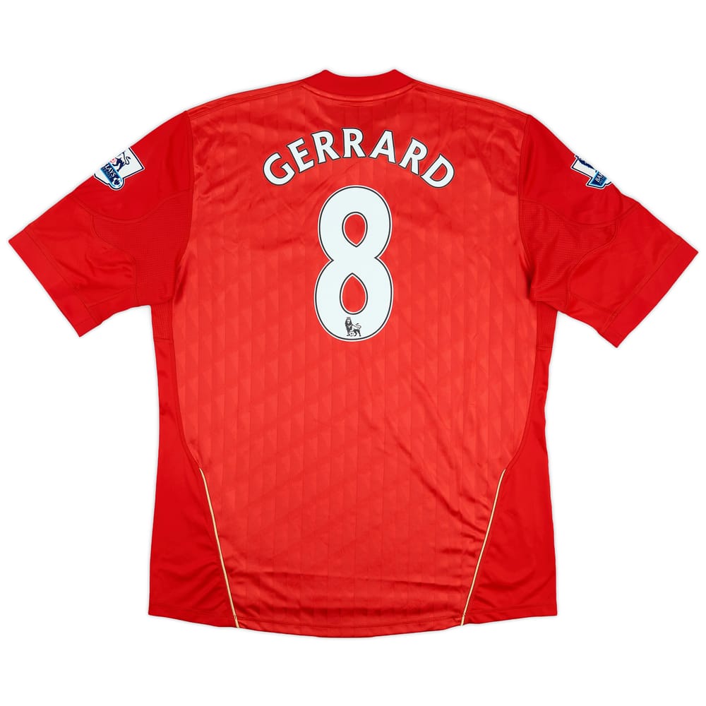 2010-12 Liverpool Home Shirt Gerrard #8 - 6/10 - (XL)