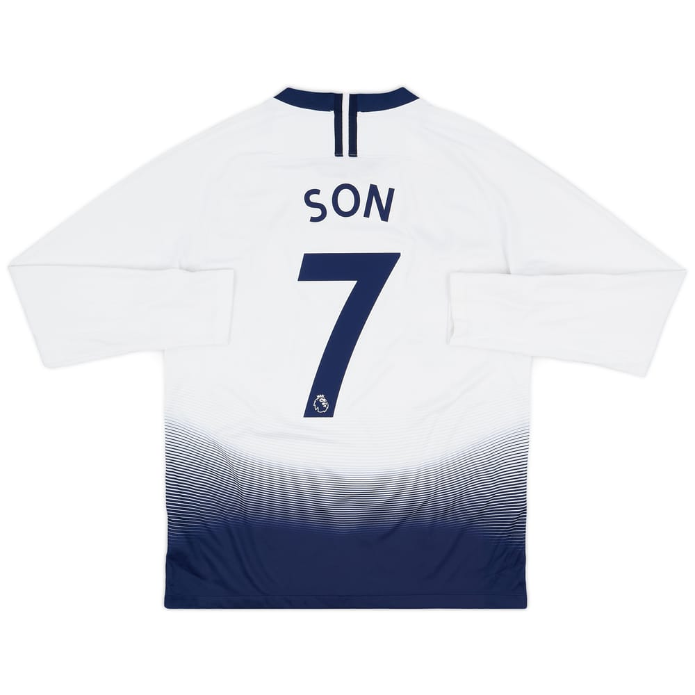 2018-19 Tottenham Home L/S Shirt Son #7 - 8/10 - (M)