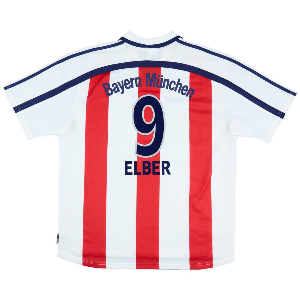 2000-01 Bayern Munich Away Shirt Elber #9 - 9/10 - (XL)