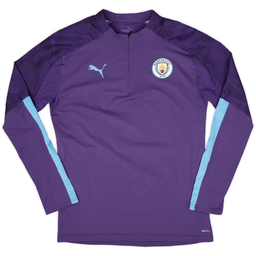 2019-20 Manchester City 1/4 Zip Drill Top - 9/10 - (M)