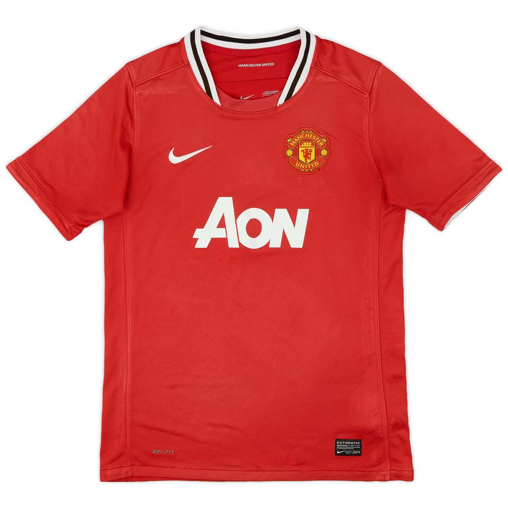2011-12 Manchester United Home Shirt - 6/10 - (L.Boys)