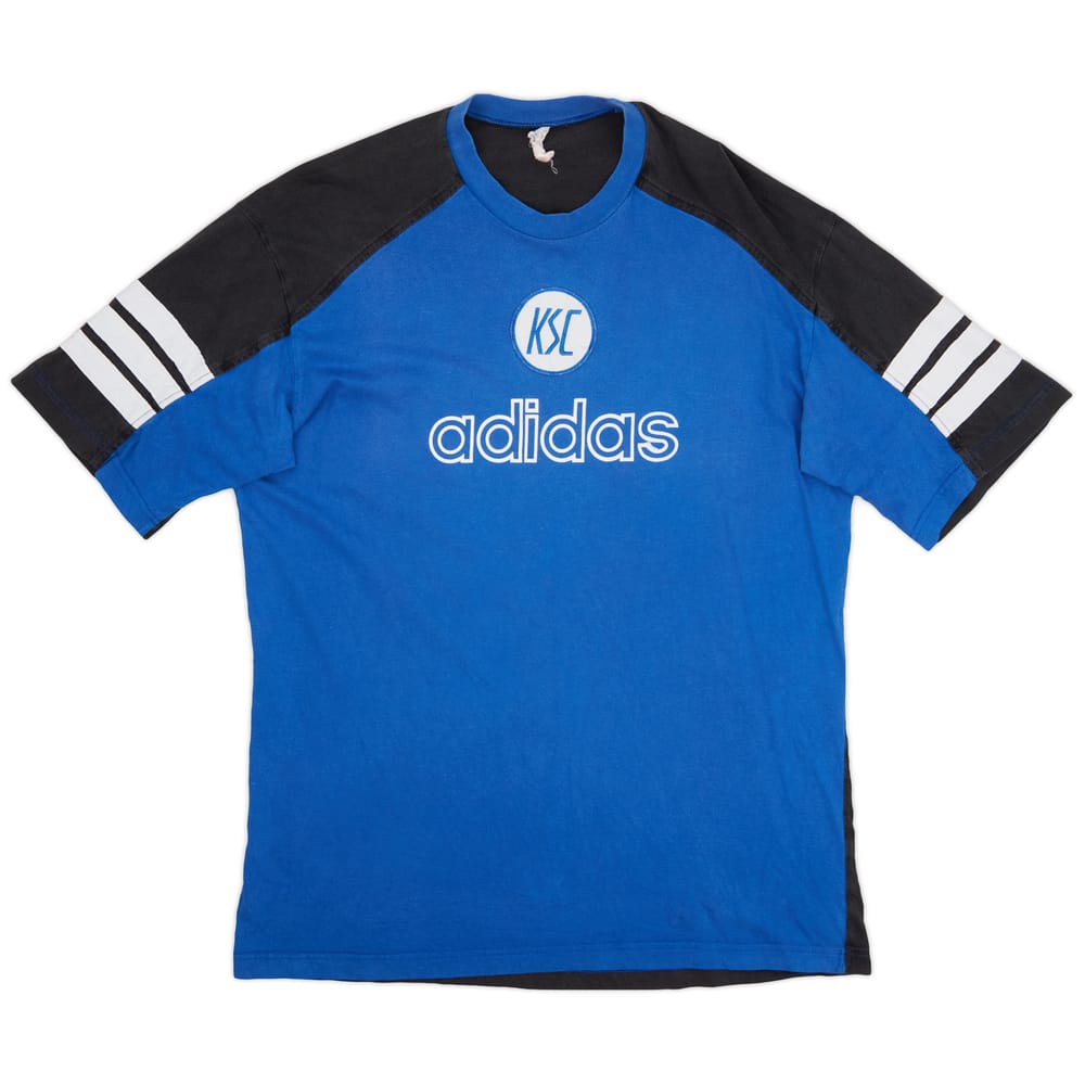 1996-97 Karlsruhe adidas Cotton Tee - 9/10 - (L)