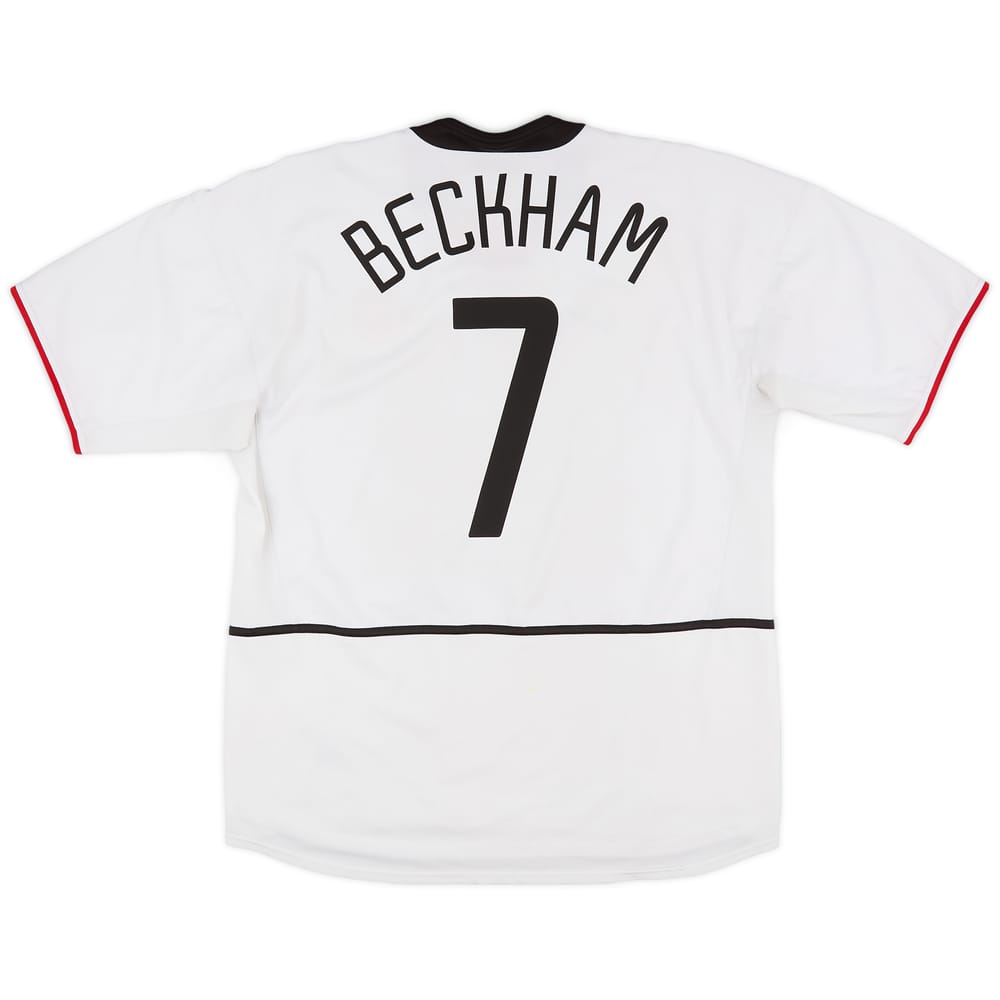 2002-03 Manchester United Away Shirt Beckham #7 - 8/10 - (XXL)