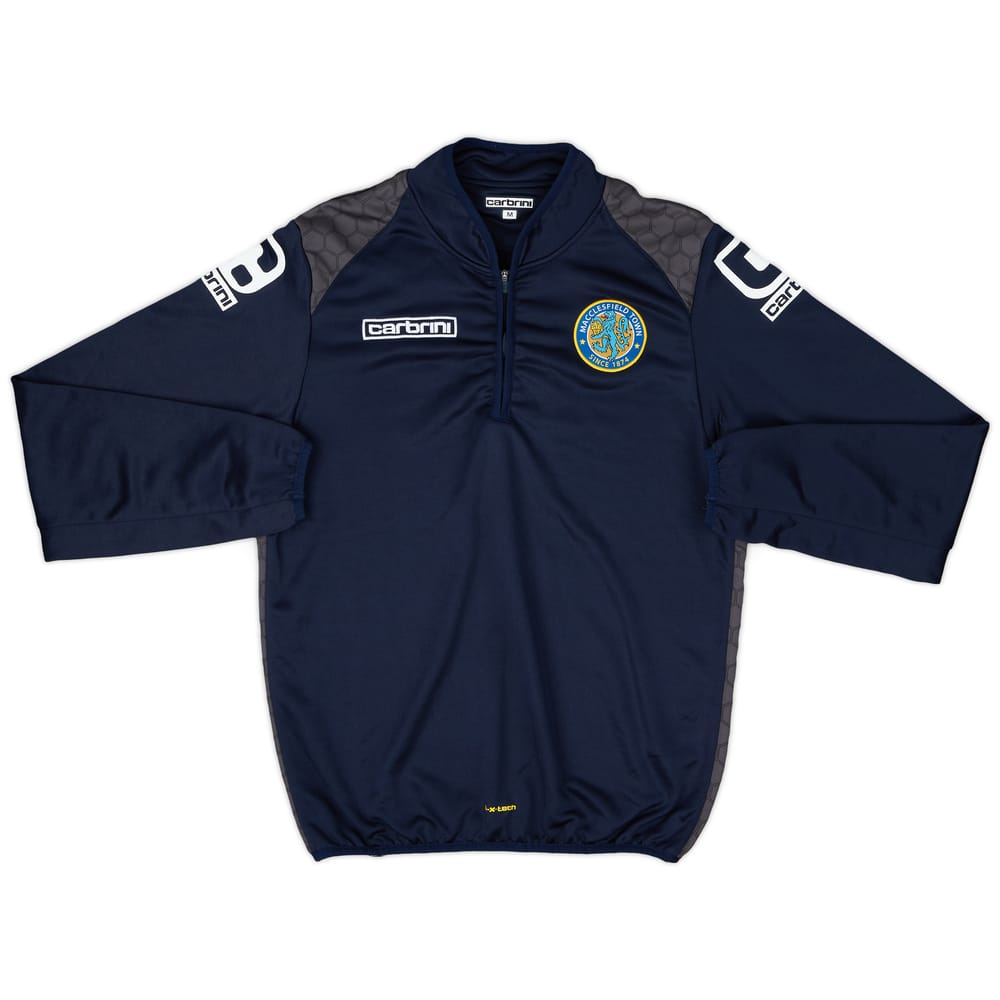 2013-14 Macclesfield Town Carbrini 1/4 Zip Training Top - 8/10 - (M)