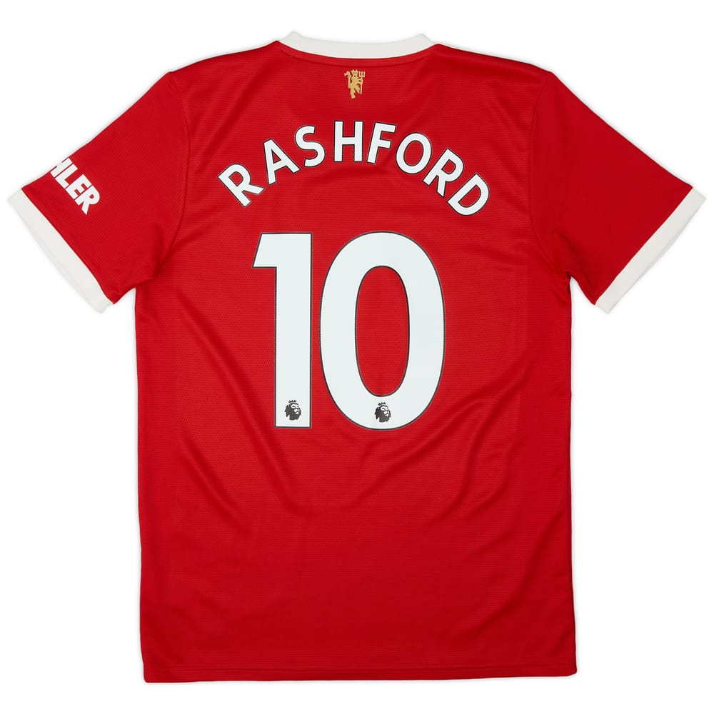2021-22 Manchester United Home Shirt Rashford #10 - 9/10 - (M)